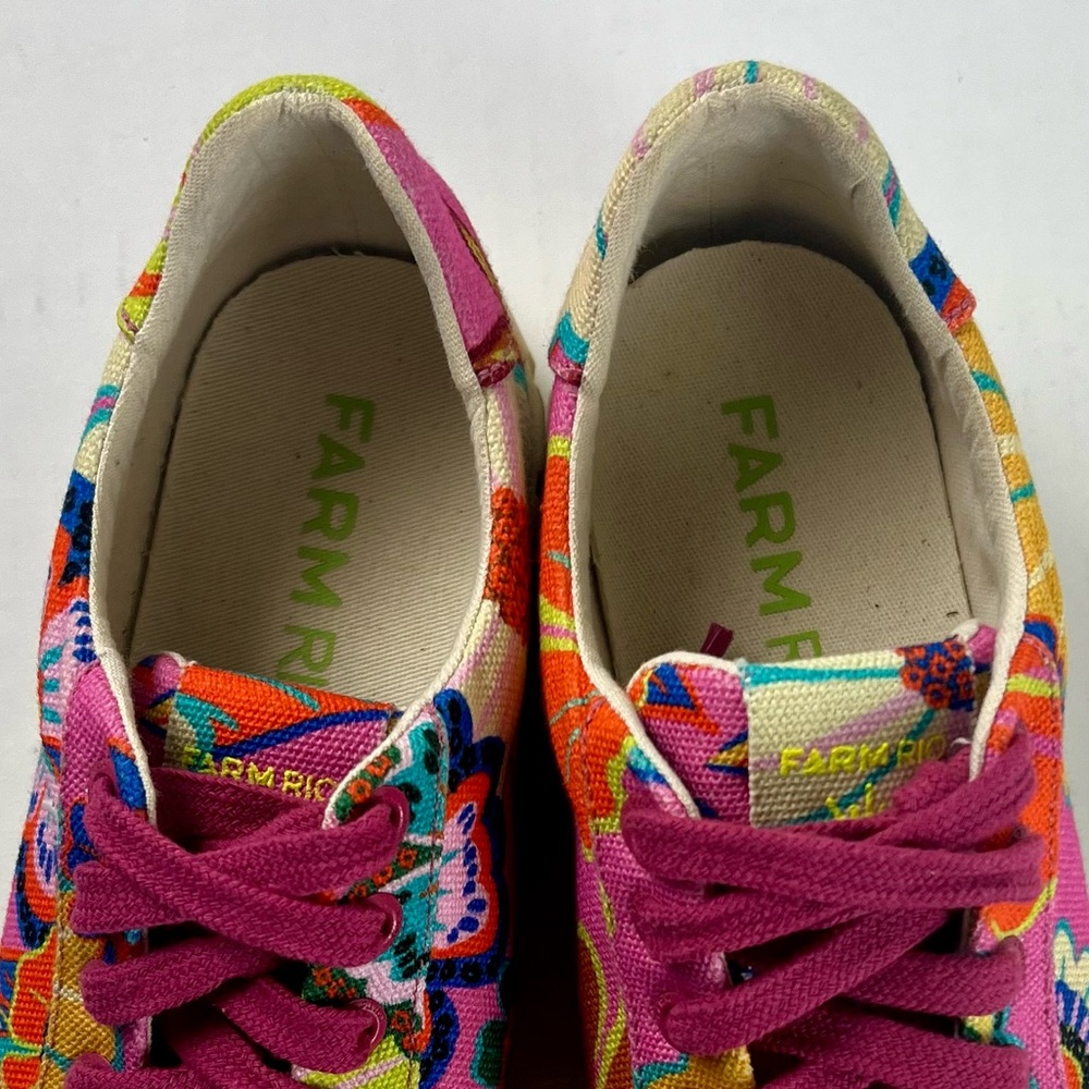 Farm Rio Pink Floral Garden Platform Sneakers - Picture 4 of 11